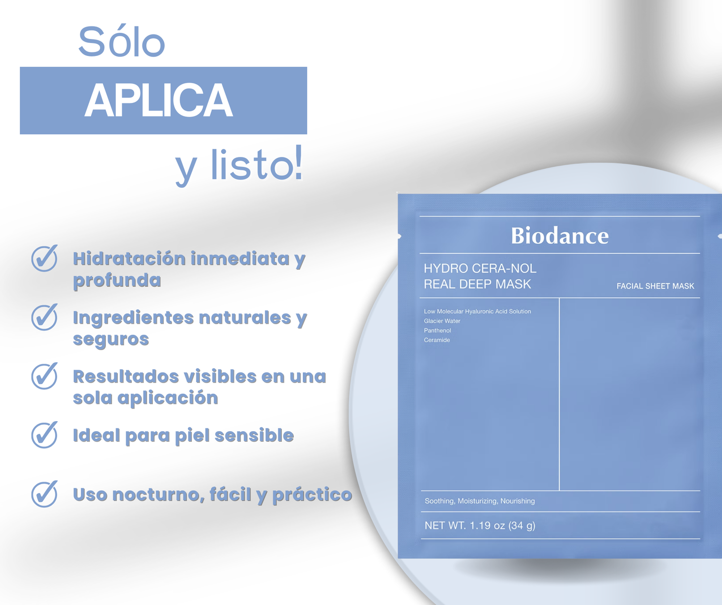 Mascarilla de Hidrogel - Biodance