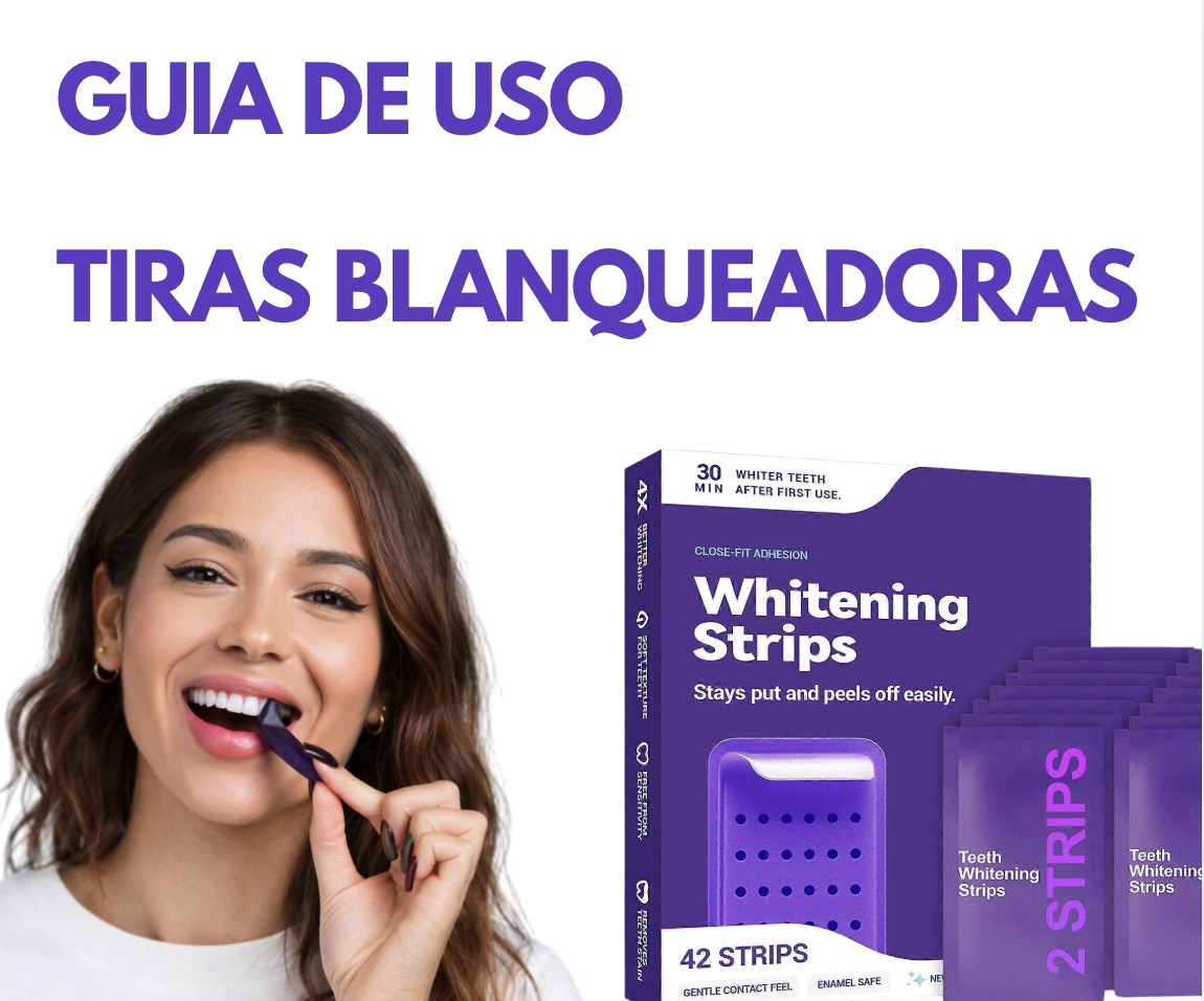 Guía de Uso Tiras Blanqueadoras Púrpura