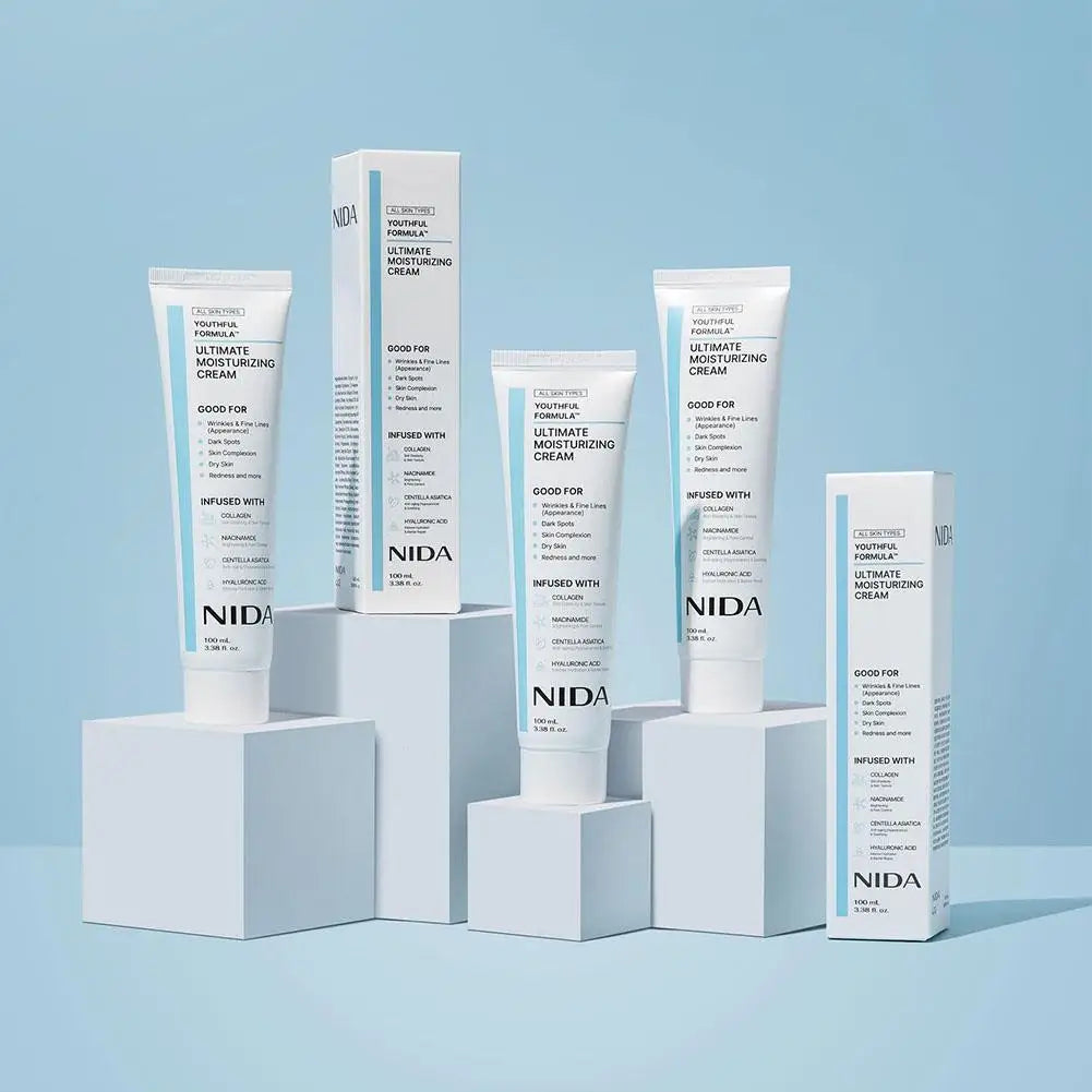 NIDA Daily Ultimate Moisturizing Cream Anti-Aging Whitening Repair Redness Essence Repairing Calming Pore Moisturizer Skin Care