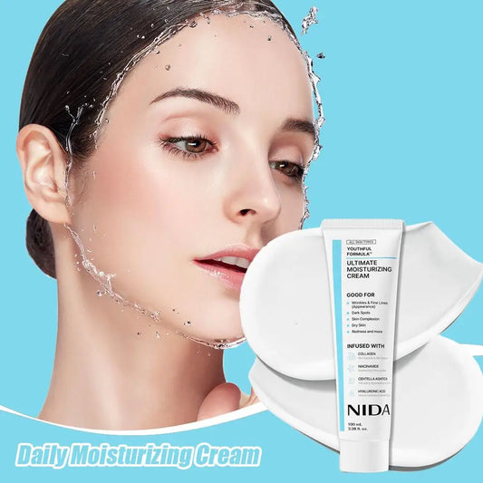 NIDA Daily Ultimate Moisturizing Cream Anti-Aging Whitening Repair Redness Essence Repairing Calming Pore Moisturizer Skin Care