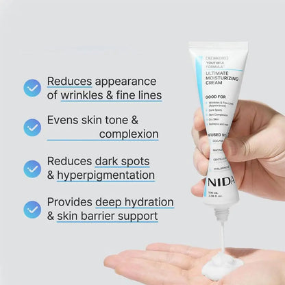 NIDA Daily Ultimate Moisturizing Cream Anti-Aging Whitening Repair Redness Essence Repairing Calming Pore Moisturizer Skin Care